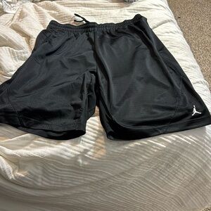 Black Jordan mesh shorts